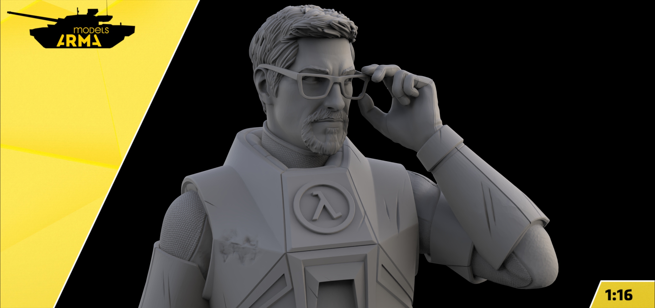 AM1601 Фигура Гордон Фримен из вселенной Half Life Arma Models