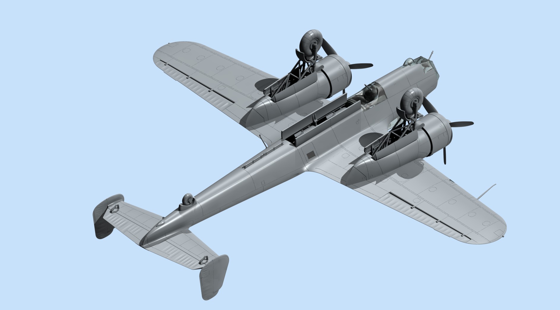 72308 Do 17Z-2, Бомбардировщик ВВС Финляндии ІІ МВ ICM