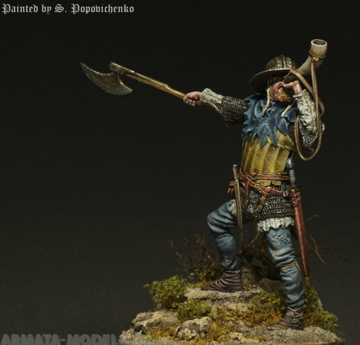 75-008TIN Swedish militia , Battle of Wisby 1361 TinBerlin