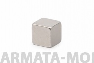 1272013MG Неодимовый магнит прямоугольник 4х4х4 мм, N35