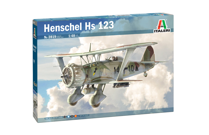 2819ИТ Самолет Henschel Hs 123 Italeri