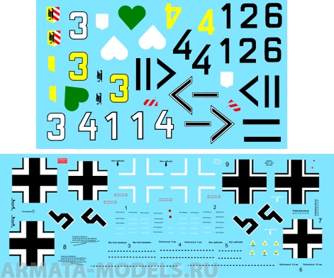 72053CD Декаль Fw-190 A4 Jg 54  1/72