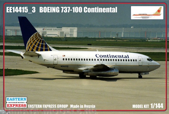 ЕЕ14415_3 Авиалайнер Б-731 Continental Восточный экспресс