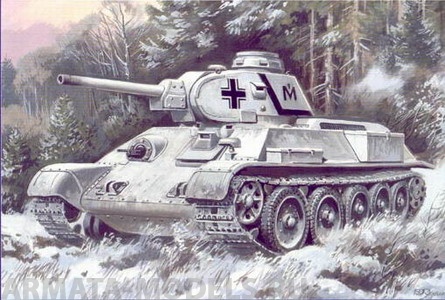 Soviet Captured T-34/76 Tank with resin parts UM