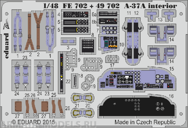 FE702ED  A-37A Interior SA 1/48
