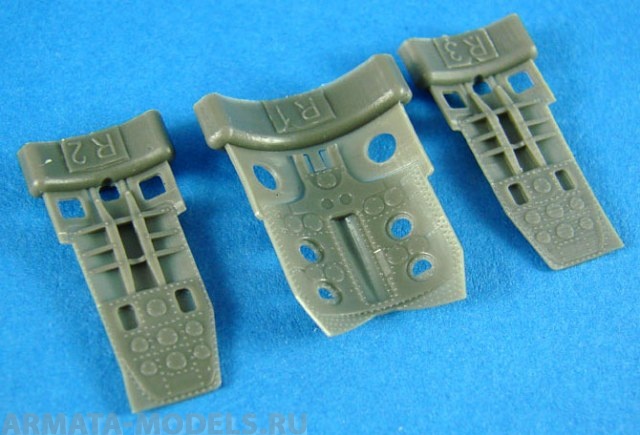 648064  Конверсия MiG-21 air brakes late  For eduard Kit