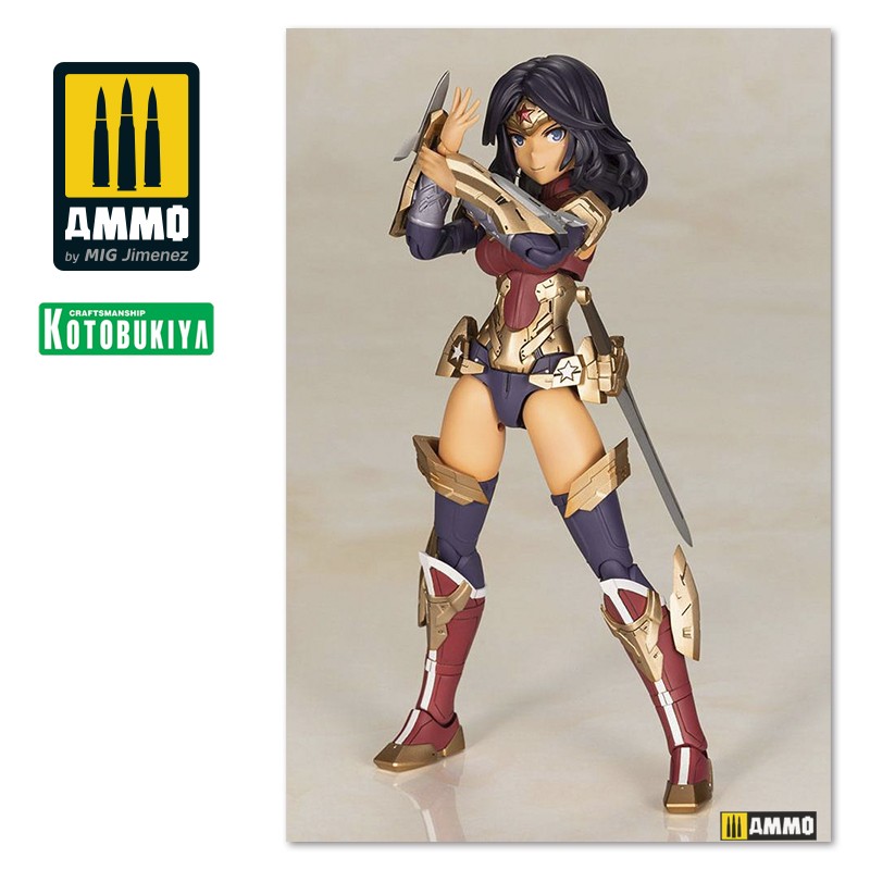 KTOCG004 Сборная модель DC Comics Cross Frame Girl Plastic Model Kit Wonder Woman Fumikane Shimada Ver. KOTOBUKIYA
