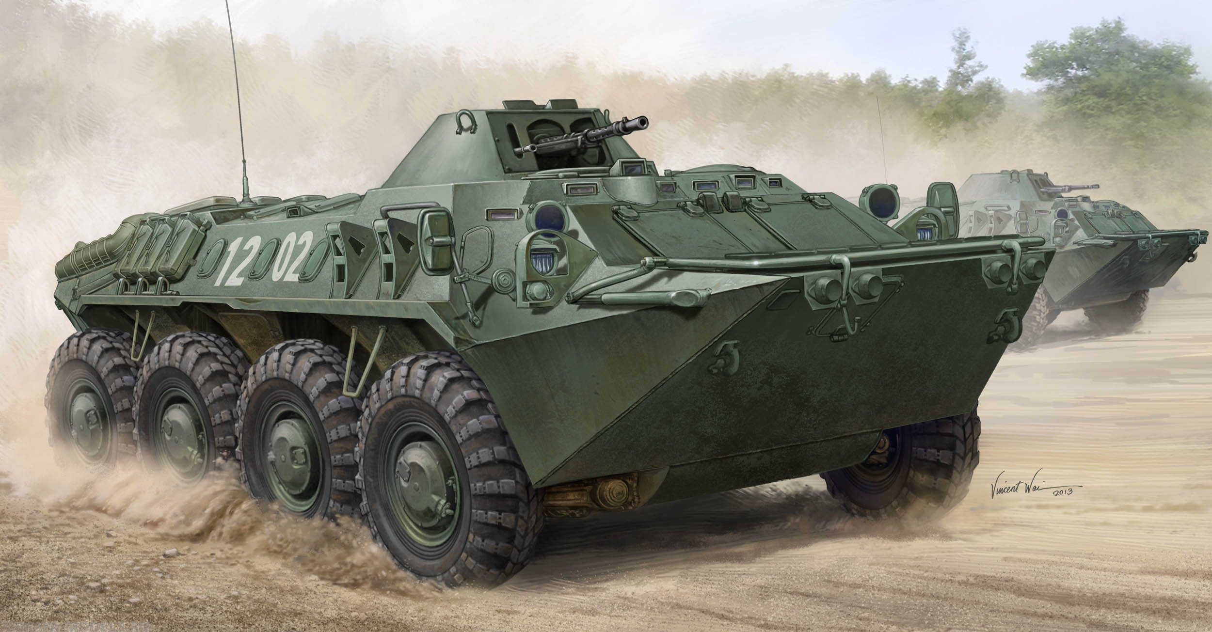 01592 БТР  немецкий SPW-70  Trumpeter
