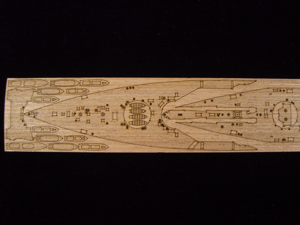 AW20010 Деревянная палуба для IJN Nagato