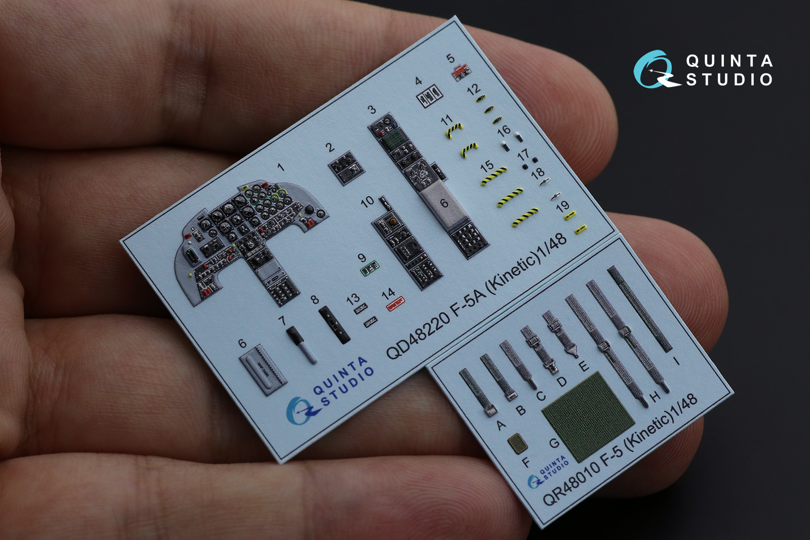 QD48220 3D Декаль интерьера кабины F-5A (Kinetic)