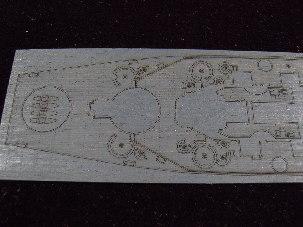 AW20021 Деревянная палуба для USS Massachusetts BB-59