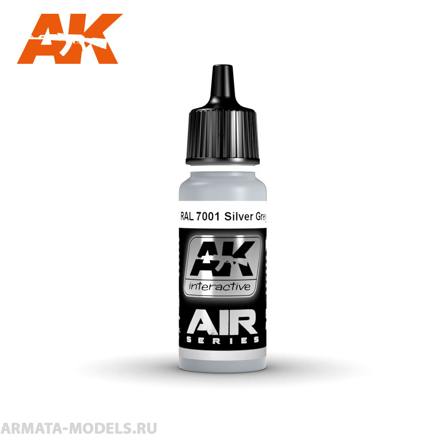 AK2173 Акриловая краска RAL 7001 Silver Grey (Silbergrau) 17ml