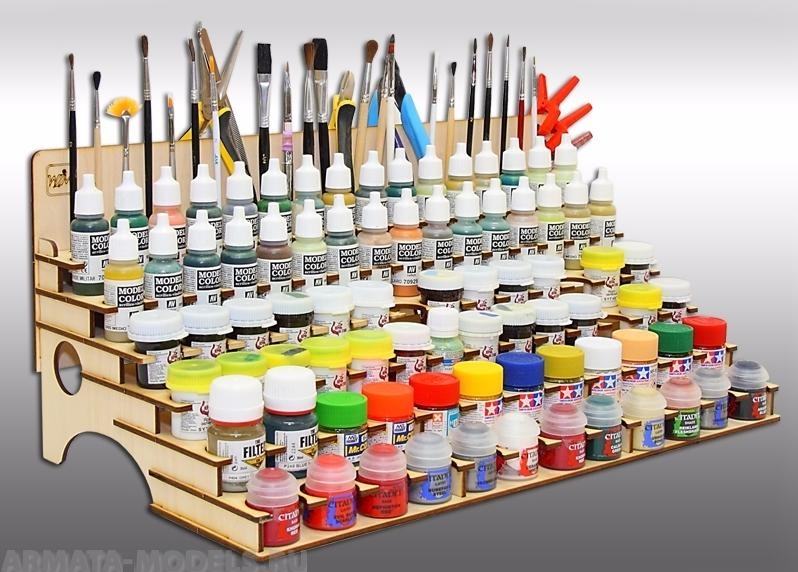 ORG-363026-01 Органайзер под краску комбинированный 36, 30, 26 мм. с отверстиями под кисточки