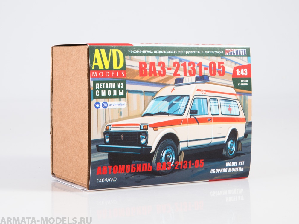 1464AVD Сборная модель Автомобиль ВАЗ-2131-05 AVD Models