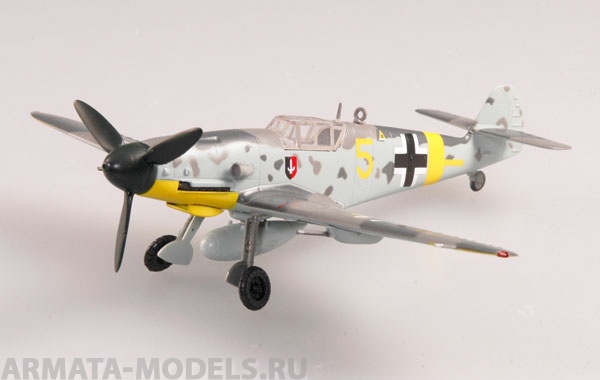 37251EM Самолет Мессершмитт BF-109G-2 VI./JG52 1942 г. Россия Easy Model