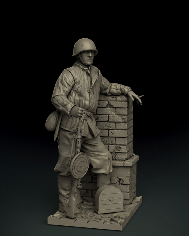 3009SOGA Пулемётчик РККА.1943-45г. SOGA Miniatures
