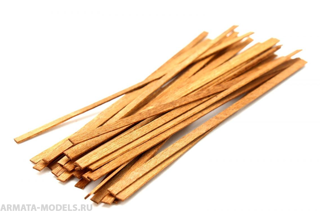 070dd004 Деревянные рейки для моделизма. &amp;quot;Охристо-коричневые доски&amp;quot; 20шт.
