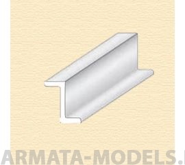 EVG754 Z-профиль пластиковый, 3,2 мм, 3 шт/упак