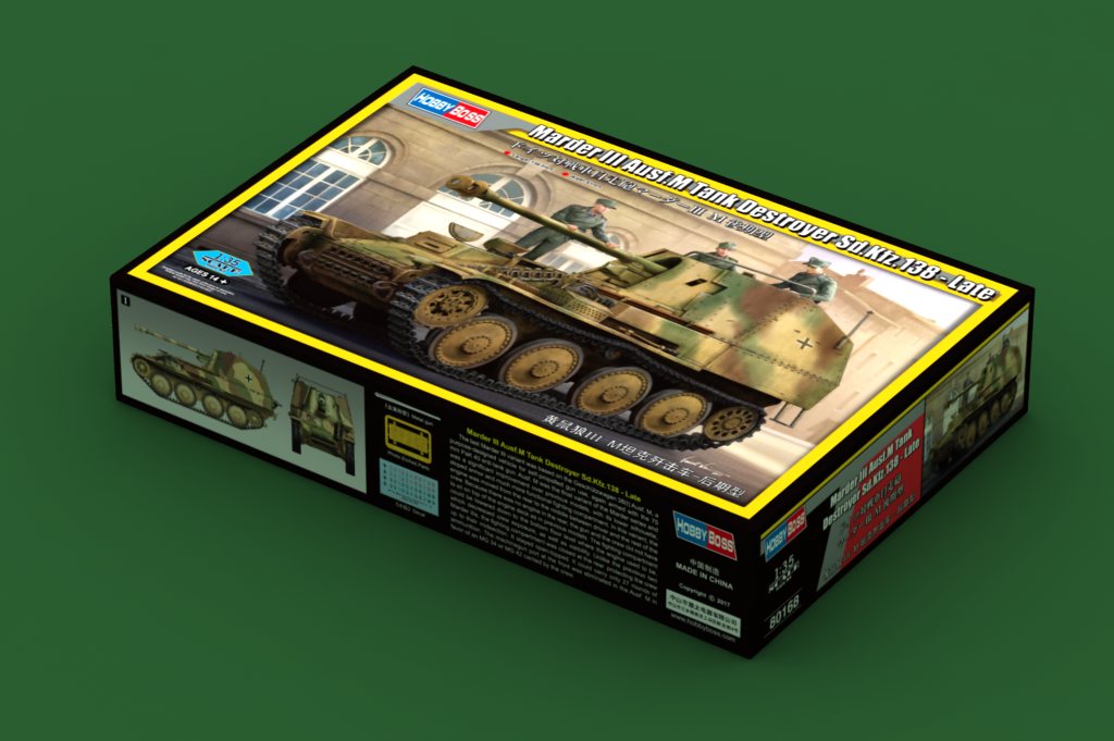 80168 САУ Marder III Ausf.M Tank Destroyer Sd.Kfz.138 - Late 1/35 Hobby Boss