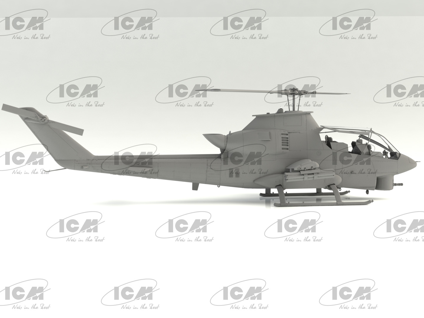 32062 AH-1G Cobra с американскими вертолетчиками (война во Вьетнаме) ICM