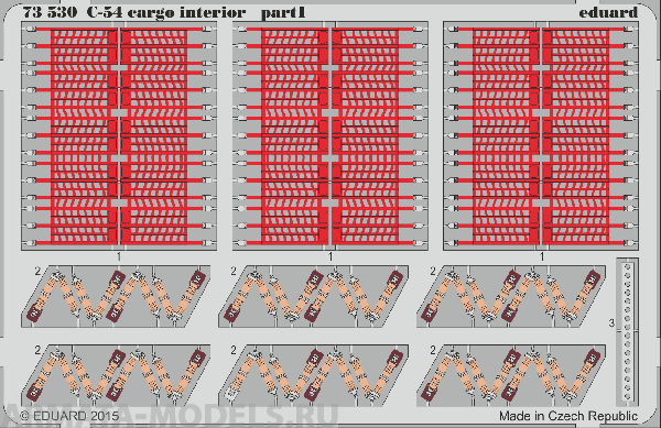 73530ED  C-54 cargo interior 1/72