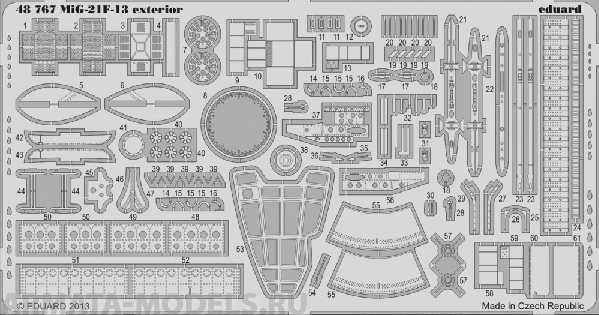 48767ED MiG-21F-13 exterior
