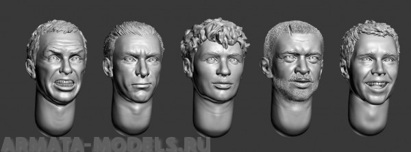 ARM356033 Головы (с волосами) №7 ARMOR35