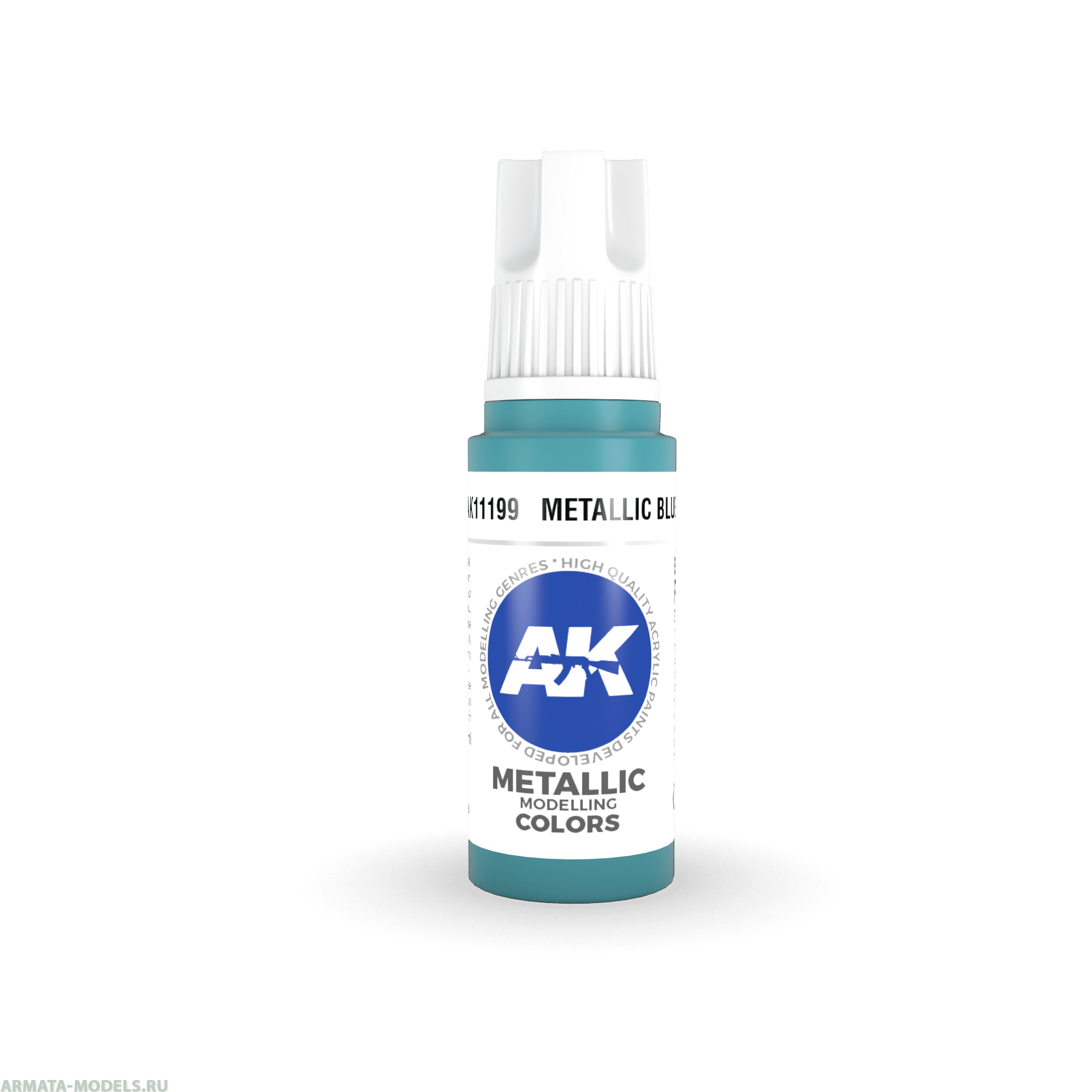AK11199 Краска акриловая Metallic Blue 17ml