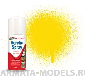 AD6069 Краска акриловая No 69 Желтый  - Modellers Spray 150 ML