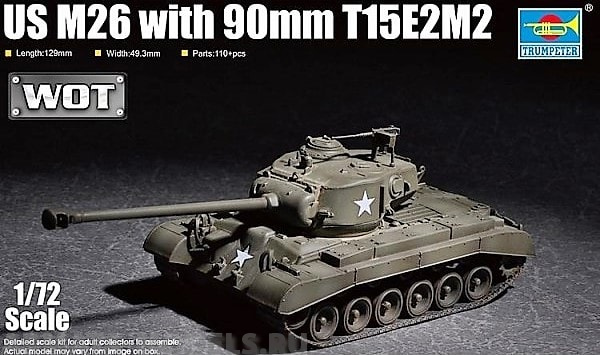 07170P US M26 with 90mm T15E2M2 Trumpeter