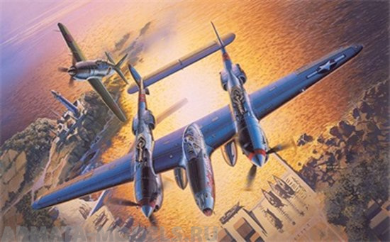 5018Д Самолет P-38J LIGHTNING (10110030/251208/0018322, КИТАЙ ) Dragon