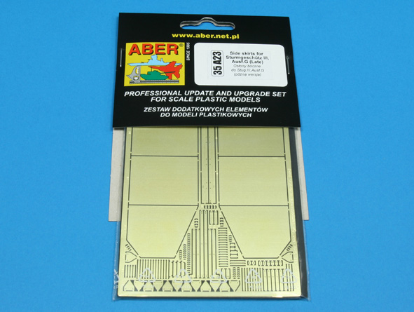 ABR-35-A23  Дополнения для  Side skirts for Sturmgeschutz III (Late model) для  1/35