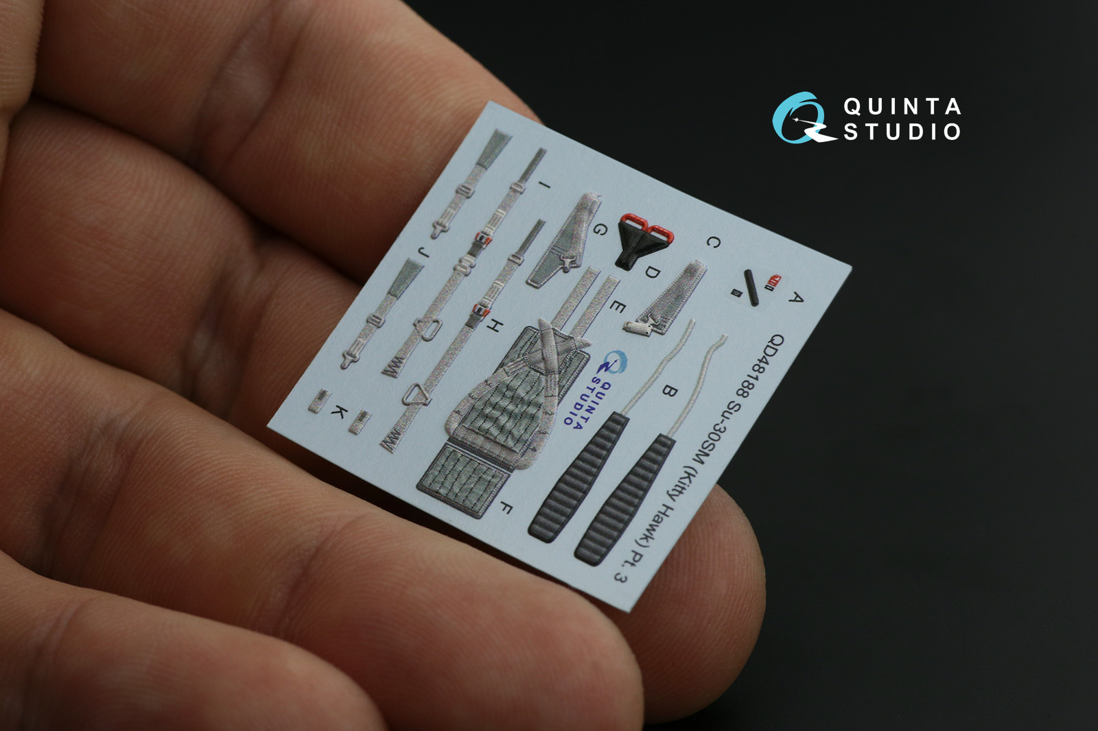 QD48212 3D Декаль интерьера кабины Су-30МКК (KittyHawk)