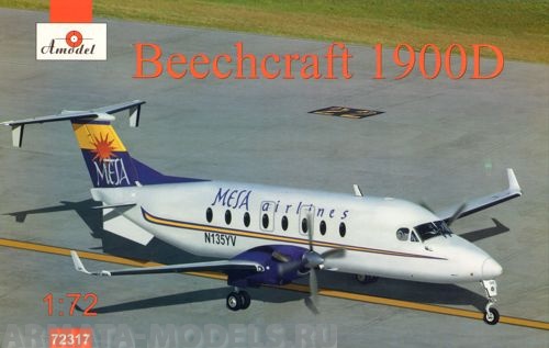 АМ72317 Самолет Beech 1900D MESA Airlines Amodel