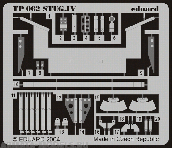 TP062ED  StuG.IV for Tamiya kit 1/35