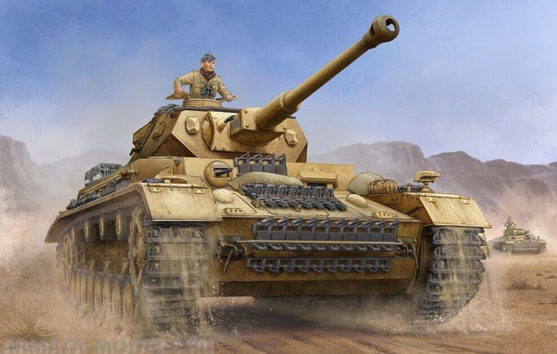 00919 Танк немецкий средний Pzkpfw IV Ausf.F2  Trumpeter