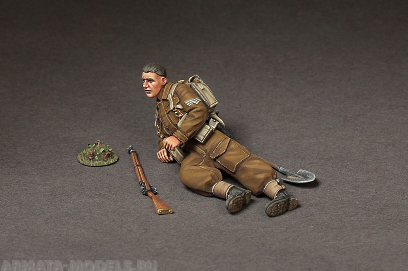 35133SOGA Sergeant British infantry at rest. SOGA Miniatures