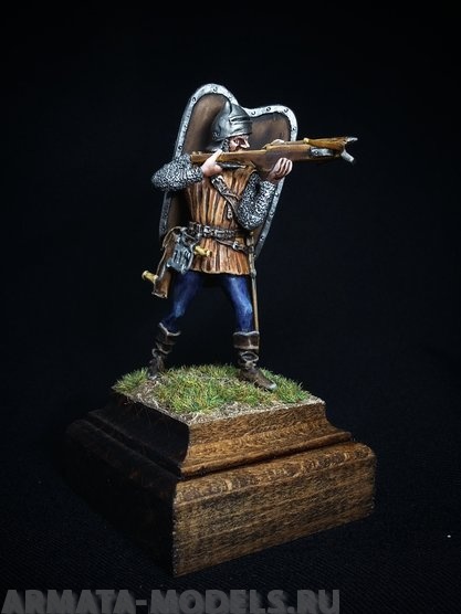 205ТБ ВИМ, пеший генуэзец с арбалетом, 54 мм Три Богатыря