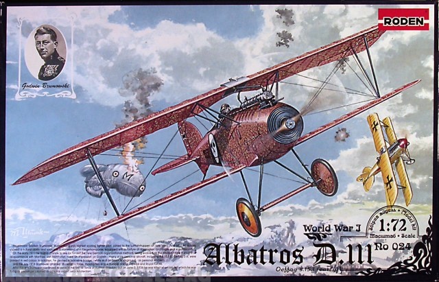 Rod024 Самолет ALBATROS D.III Roden