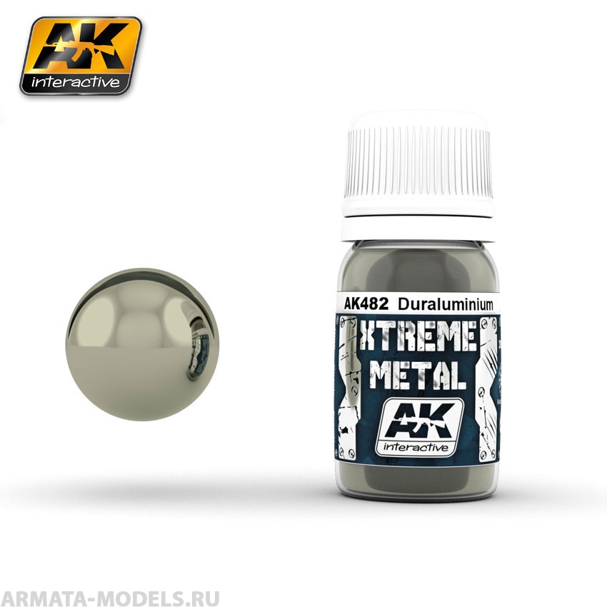 AK482 Краска металлик XTREME METAL DURALUMINIUM