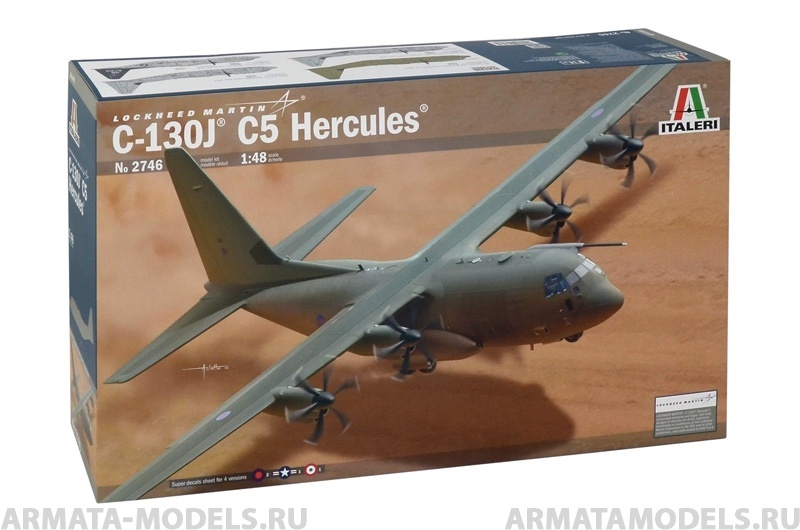 2746ИТ Самолет С-130J C5 Hercules Italeri