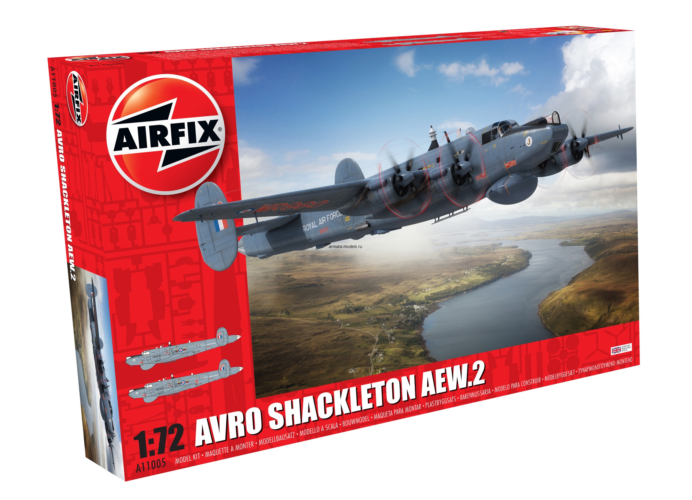 A11005 Сборная модель самолета Самолет -  Avro Shackleton AEW.2 1:72