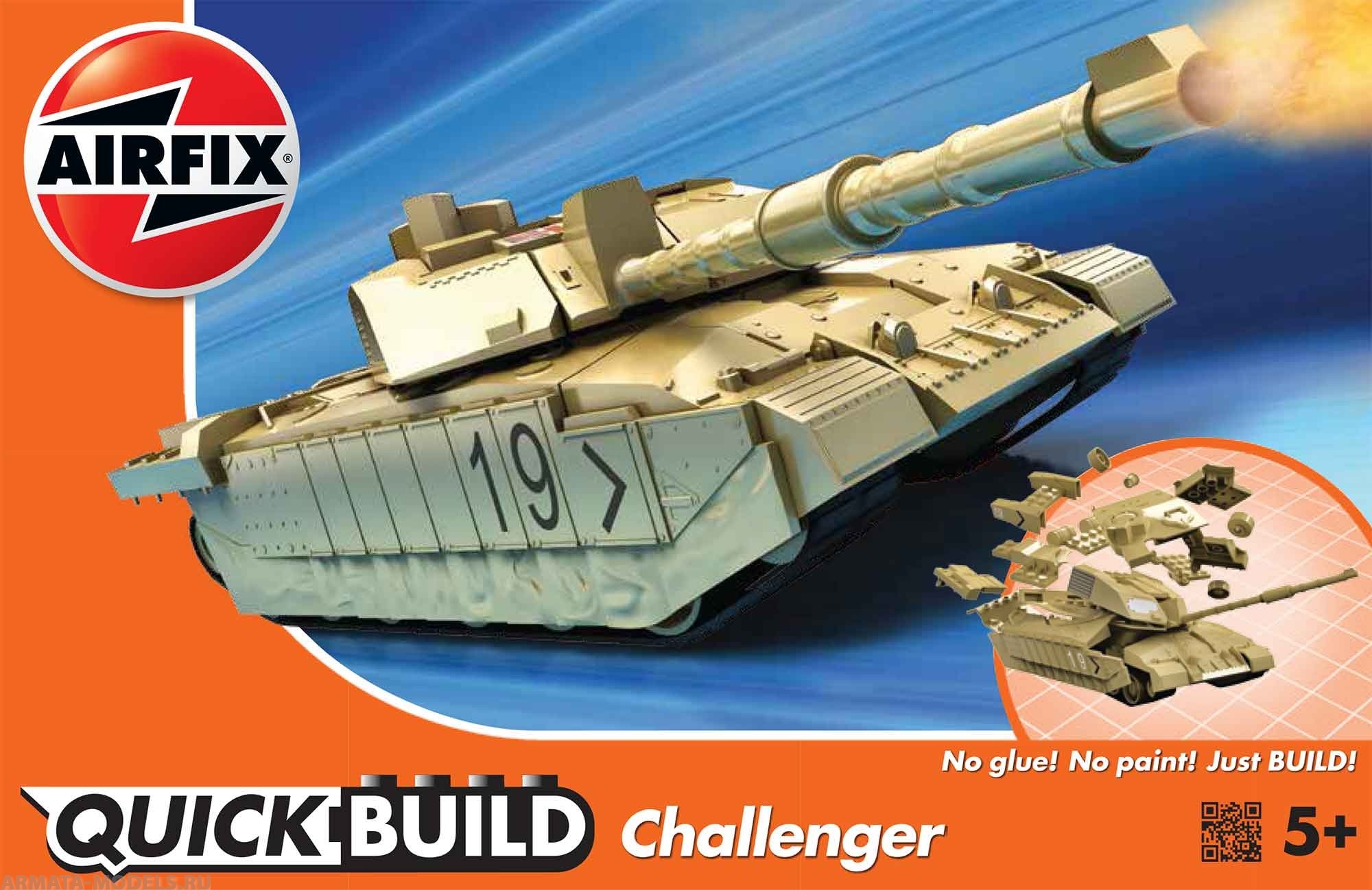 J6010 QUICKBUILD Challenger Tank  Airfix