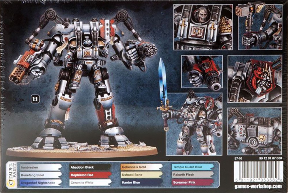 57-10GW Набор Серые Рыцари. Дреадноут-Рыцарь Немезис (Grey Knights Nemesis Dreadknight) (новая версия)