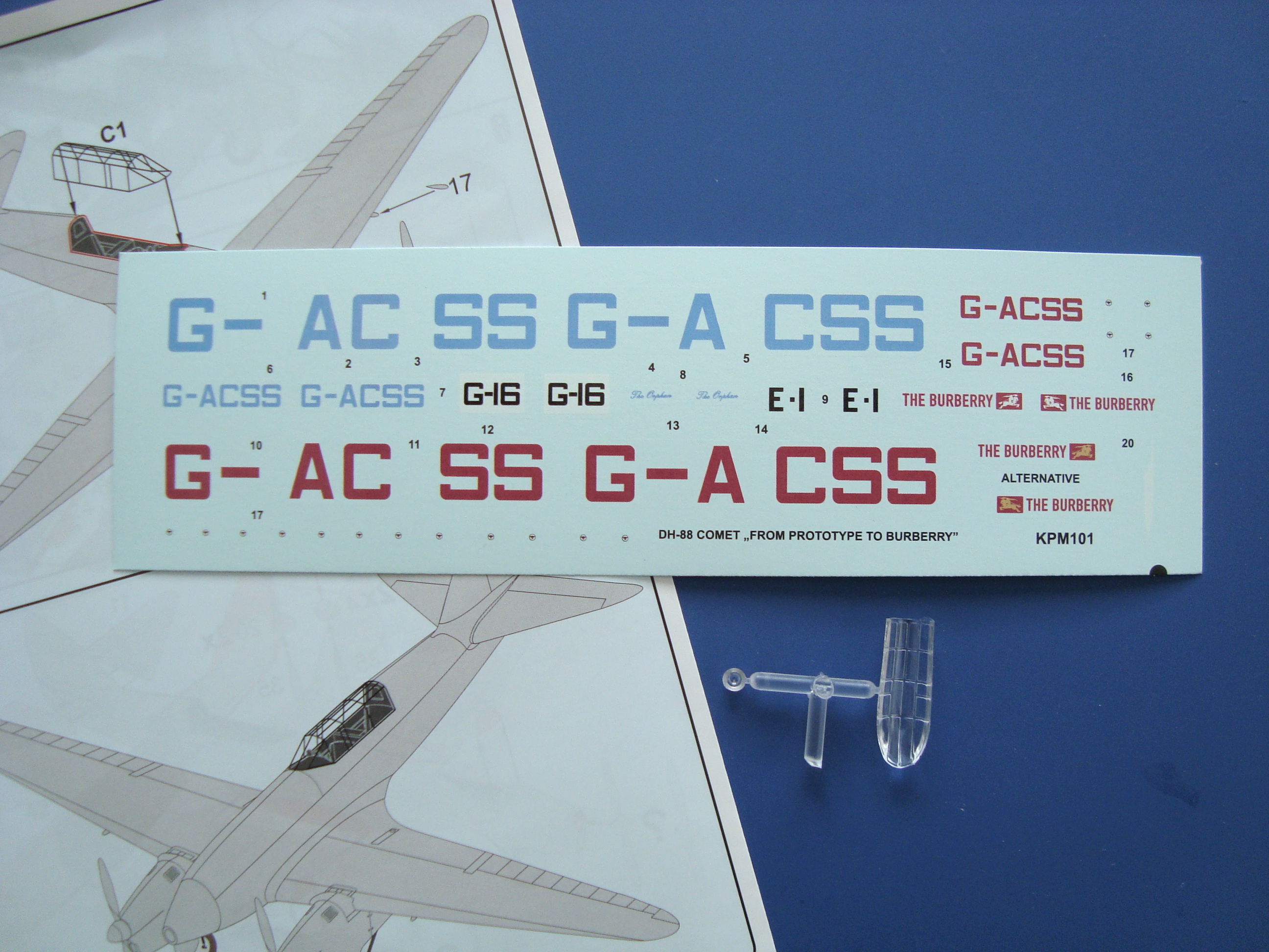 KPM0104 DH-88 Comet Prot. KP Models