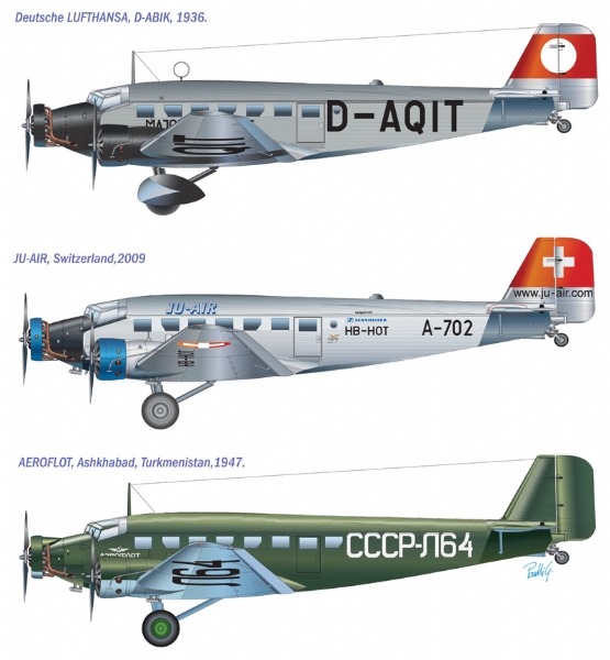 150ИТ Самолет Ju-52 Civilian Italeri