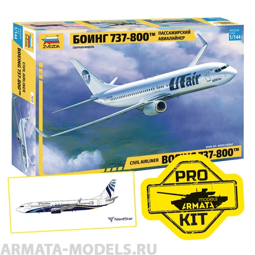 7019PK-2 Пассажирский авиалайнер Боинг 737-800 NordStar PRO KIT