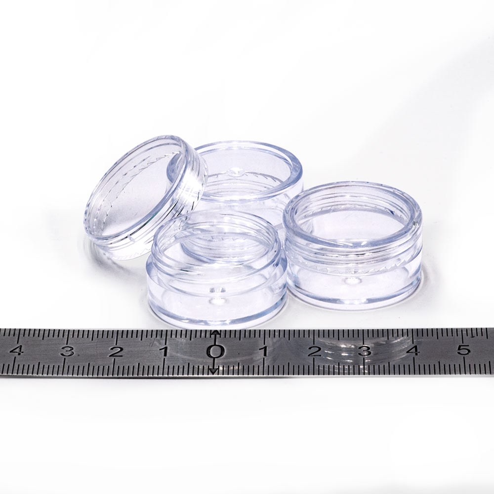 Ф10312IRP Банка прозрачная круглая с крышкой, 5мл