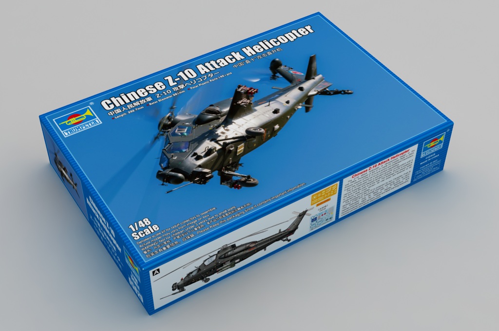 05820P Сборная модель Китайский ударный вертолёт Chinese Z-10 Attack Helicopter Trumpeter