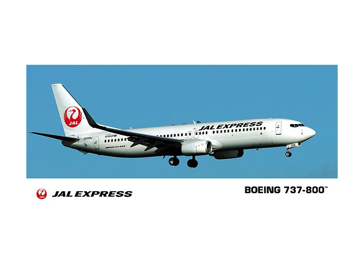 10739-Пассажирский самолет JAL EXPRESS B737-800 Hasegawa